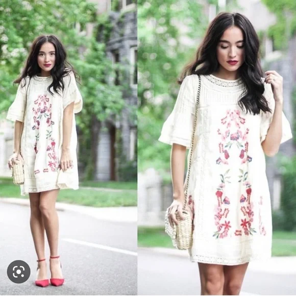 Free people perfectly Victorian mini dress - Picture 1 of 5